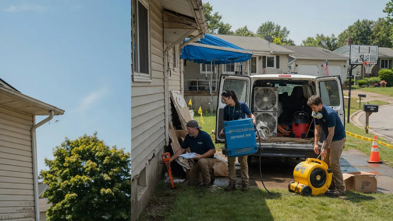 Ceiling Leak Cleanup in Rittman, OH near me